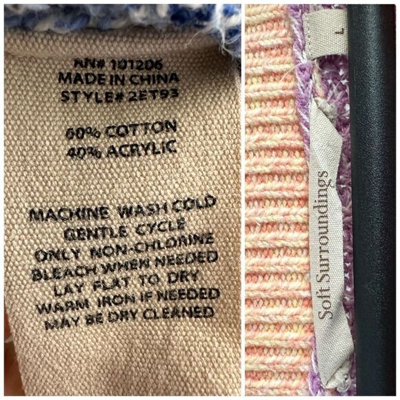 Soft Surroundings Striped Sweater Large - Picture 2 of 5